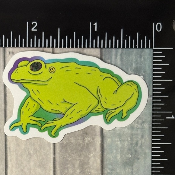 🌀10/$10🌀 Psychedelic Frog Reusable Waterproof Vinyl Sticker Decal - Picture 1 of 1